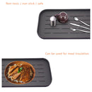 #A Silicone Kitchen Sink Drain Tray Organizer Non-slip Countertop Storage Holder