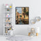 Frameless Oil Paint By Numbers Nordic Style Houses River DIY Canvas Picture