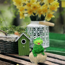Tortoise Caterpillar Frog Sculpture Micro Landscape Flowerpot Statue (B) Newly