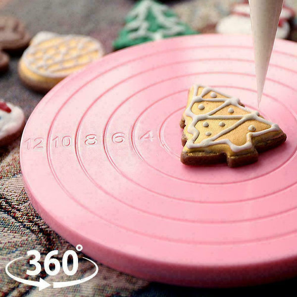 Rotating Revolving Plate Cake Decorating Turntable T1E2 Baking DIY Display Z1H3