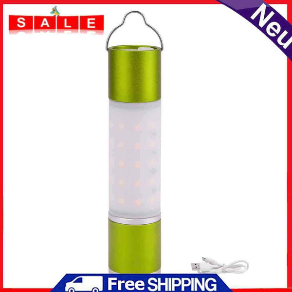 Outdoor LED Flashlight Muti-Modes Zoomable USB Build-In Battery Torch Pendant