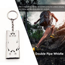Portable Stainless Steel Three-Pipe Emergency Survival Whistle Outdoor Equipment