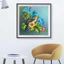 5D DIY Full Round Drill Diamond Painting Bird Flower Mosaic Rhinestone Draw