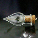 10 pcs Mini Empty Teardrop-shaped Vials Glass Bottles Penda Charm Vial L1C1 K4X7