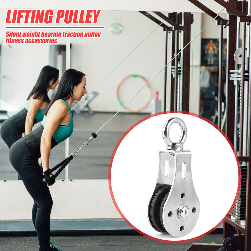 Steel Fitness Pulley Wheel Heavy Lifting Strength Training Gym Equipment Newly