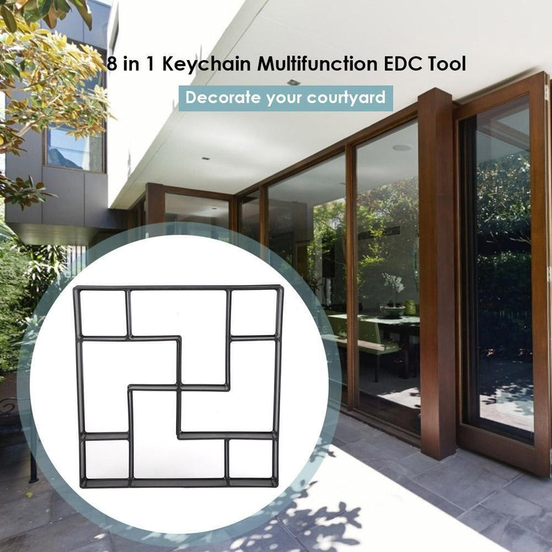 Garden Pavement Mold DIY Manually Paving Cement Concrete Brick Mould (9)