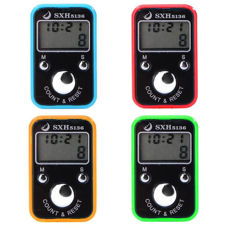 Mini Finger Counter Electronic Tally Counter with Time Function (Sky Blue)