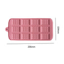 12 Cell Silicone Waffle Chocolate Mould Non-Stick Baking Cake Decoration Tool