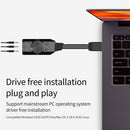 GS3 7.1 Channel Sound Card External USB Audio 3.5mm Headset Stereo for Notebook