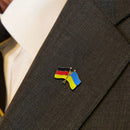1 Pcs Ukraine DE Brooch Country Flag Badge Clothes Cufflinks Love Peace(A)