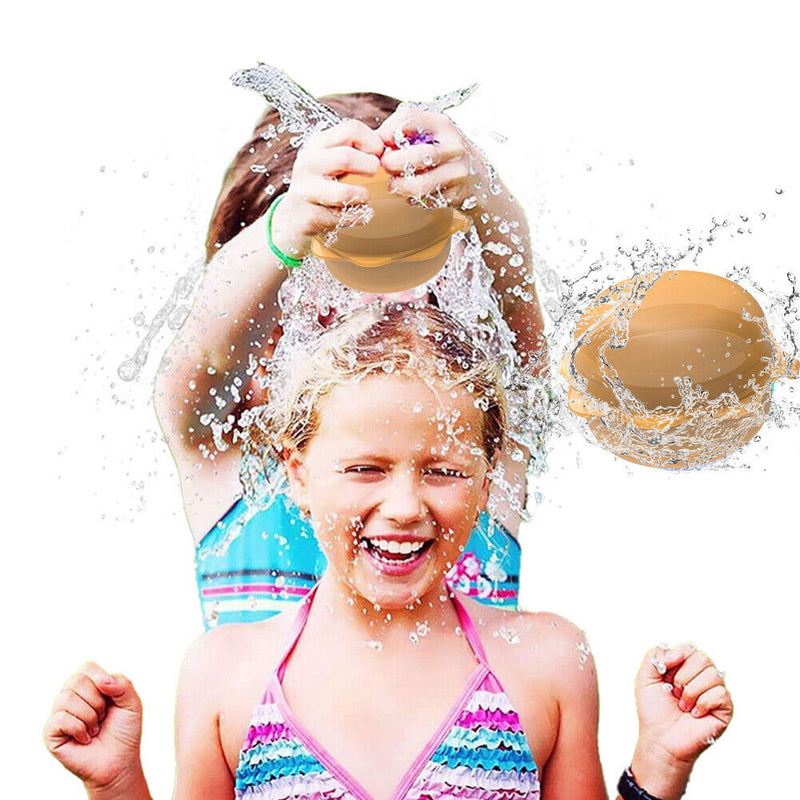 #A 6/8pcs Water Bomb Splash Balls Outdoor Pool Beach Party Favors Water Fight Ga