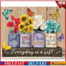Full Embroidery Flower Butterfly Printed Cross Stitch 11CT Cotton Kit Decor