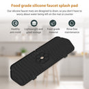 Kitchen Faucet Mat Silicone Sink Splash Guard Counter Draining Pad (Black) Newly