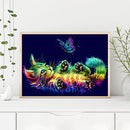 14CT Cat Butterfly Counted DIY Full Cross Stitch Cotton Thread Animal Embroidery