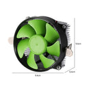 Lanshuo Pure Aluminum PC Case CPU Cooler Fan for X79 X99 2011 (No Light)