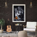 5D Drawing Kit DIY Wolf Butterfly Full Square Drill Diamond Painting Ornament