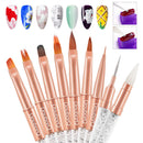 Pen For Acrylic Powder Acrylic Nail Brush Manicure Powder  Bursh Nail Art Brush