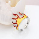 Birthday Gifts Fashion Accessories Rock Punk Biker Gothic Flame Opening Rings