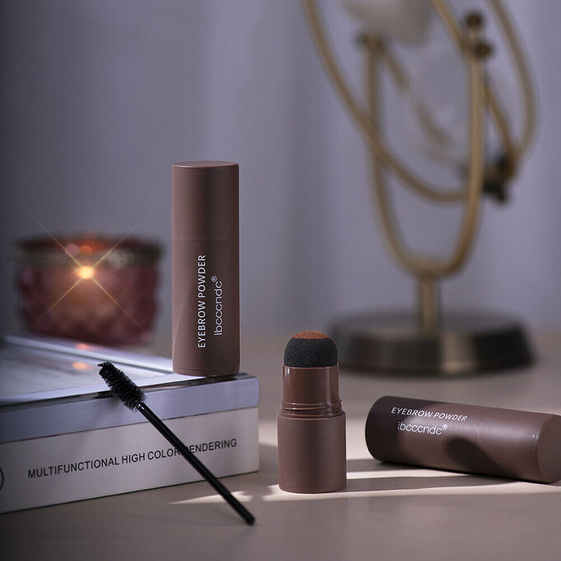 Eyebrow Stamp Shaping Brow Stencils Powder Kit Natrual Hair Line Lasting Co