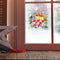 Christmas Cartoon Bird Snowflake Window Glass Stickers Home Mirror Stickers~