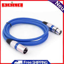 1.8m/5.9ft XLR 3Pin Male to Female Microphone Audio Cable Adapter Wire AUX Cord