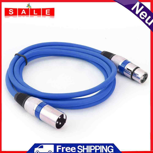 1.8m/5.9ft XLR 3Pin Male to Female Microphone Audio Cable Adapter Wire AUX Cord