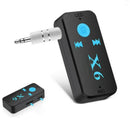 Car AUX X6 Bluetooth Receiver V4.1 TF Card Player Phone In/ 3.5mm Audio Stereo