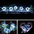 6x Solar Mason Jar Lights Hanging Bottle Lamp Garden Decor (White 20LED) Newly