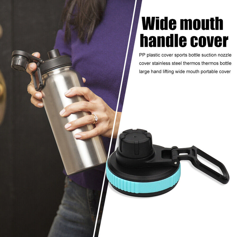 Portable Wide Mouth Water Bottle Straw Flip Lid Drinkware Cover for Hydro F
