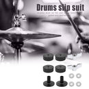12pcs Drum Set Felt Washers Sleeves Wing Nuts Musical Instruments Drum Accessory