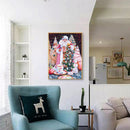 Diamond DIY Painting Full Santa Claus Drawing Kit Round Drill 5D Wall Decor