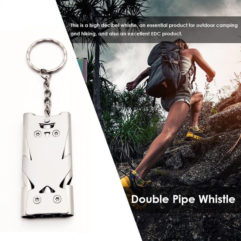 Outdoor Three-Pipe Emergency Survival Whistle EDC Portable High Decibel Whist