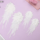Crafts Wedding Collar Patch Angel Wing Applique White Embroidery Sewing Flower