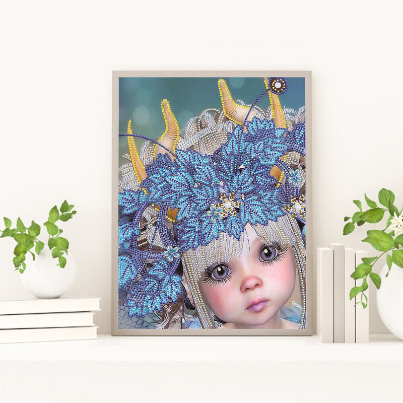 Flower Fairy, Elf Girls, Diamond Painting Set, Partially Shaped Drill, Wall Art-D