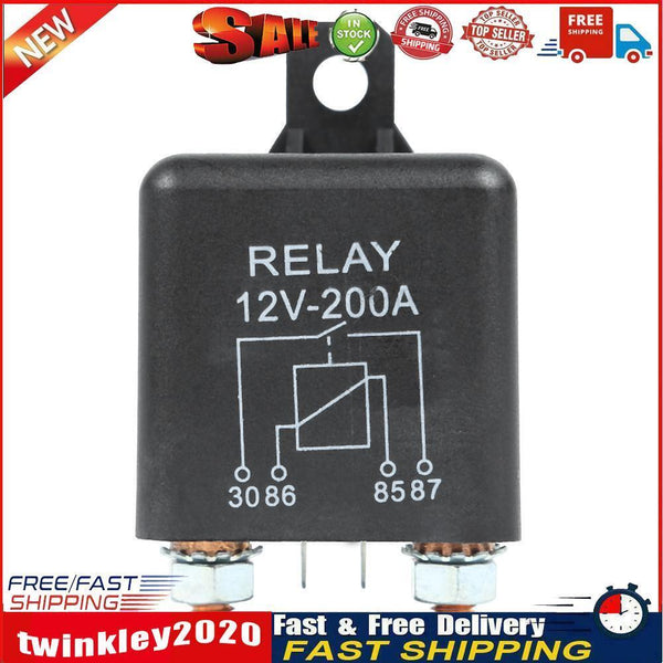 12V 200 Amp Heavy Duty Split Charge/Winch Relay for Car Van Boat 4 Pin Newly