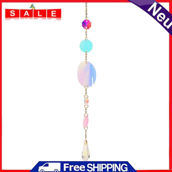 Colorful Hexagonal Diamond Crystal Suncatcher Lighting Accessories Car Pendant