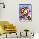 Painting By Numbers Kit DIY Colorful Flower Canvas Oil Art Picture Craft