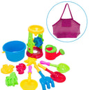 Foldable Swimming Sport Tote Outdoor Child Toys Storage Beach Bag (Red)
