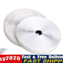 2 Rolls Self Adhesive Magic Hook Rough Loop Tape Fastener 25m White Newly