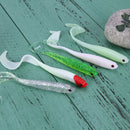 4pcs/set white fishing bait 13cm 6g PVC soft bait tiddler fishing bait Pesca