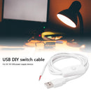 5pc 1m 5V USB Power Cable 2 Pin USB 2.0 Male Cord Extension DIY with Switch