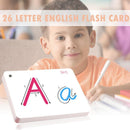26 Letter English Flash Card Handwritten Montessori Kids Early Learning Toys