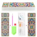 DIY Mandala Special Shaped Diamond Painting 2 Grids Students Pencil Storage