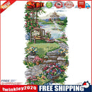 14CT Partial Cross Stitch Garden Path Stamped DIY Kits Handmade Embroidery