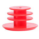 2pcs Bicycle Handlebar Plug Plastic Mountain Bike Grips End Covers (Red)