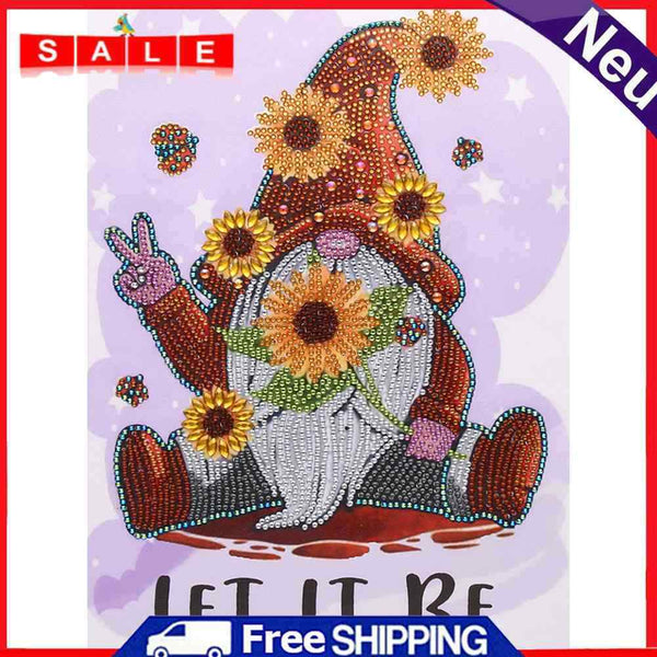 5D DIY Part Special Drill Gnome Rhinestone Diamond Drawing Home Decoration Kit