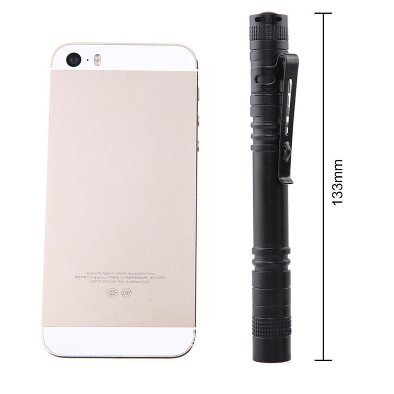 Mini Pen Light XPE R3 Torch Waterproof Clip Pocket Outdoor LED Flashlight