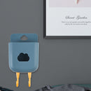 Phone Wall Mounted Box Detachable Hook Remote Control Storage USB Charge Stand