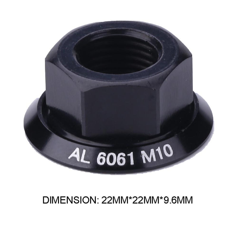 1pc Bicycle Hub Nuts M10 Fixed Gear MTB Road Folding Bike Cycle Drum Hub Nut