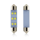 White 2835 6SMD 44MM Festoon Light C5W Car LED Reading Bulbs Dome Lamp For 4Pcs
